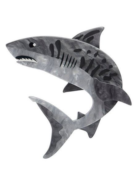 Tiger Shark Brooch