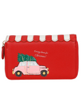 No.25 Mistletoe Lane Zip Around Wallet