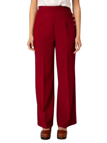 Ginger Swing Trousers - Red