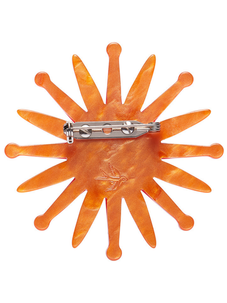 Starburst Clock Brooch