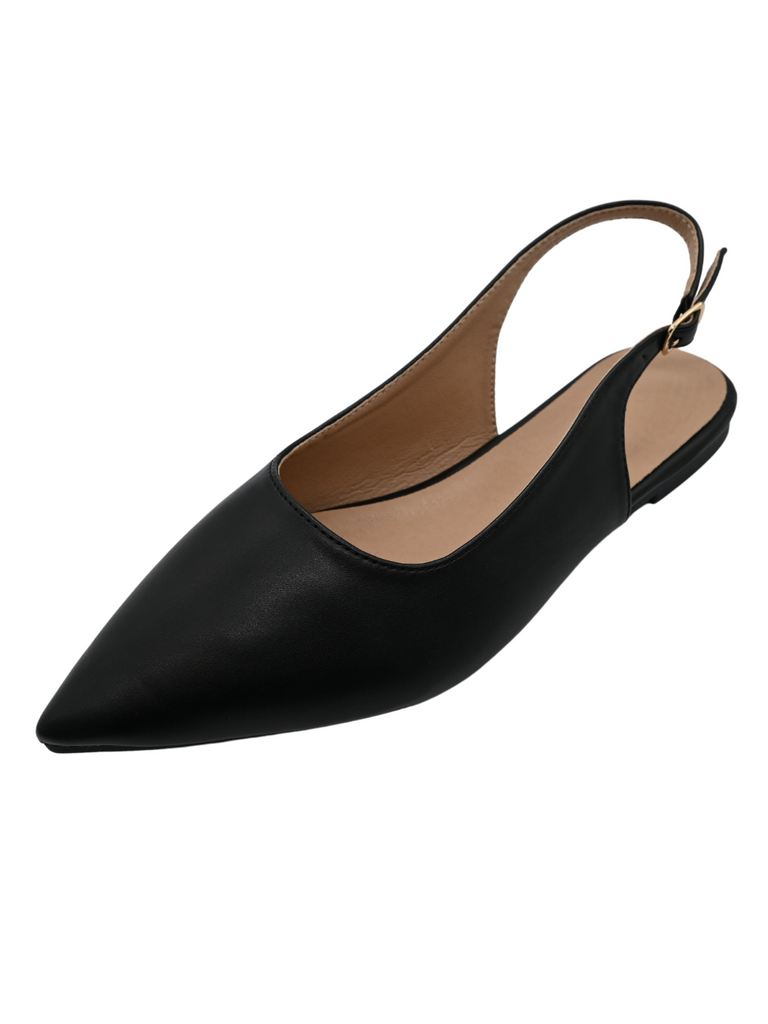 Womens black wide fit 2025 flat shoes