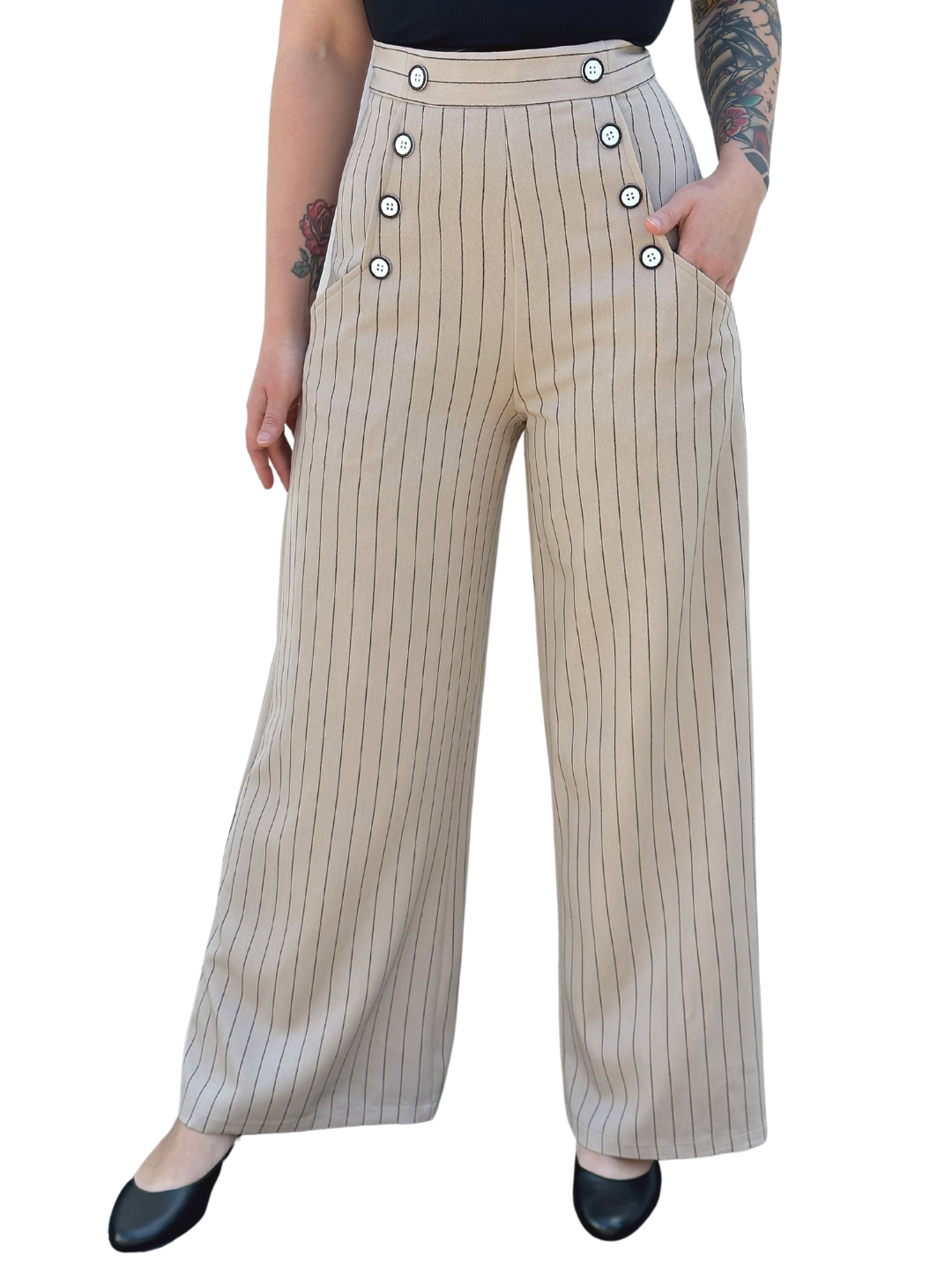 Caspian Swing Trousers - Beige