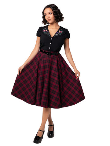 Carmina Skirt - Burgundy