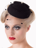 Judith Pillbox Hat - Black