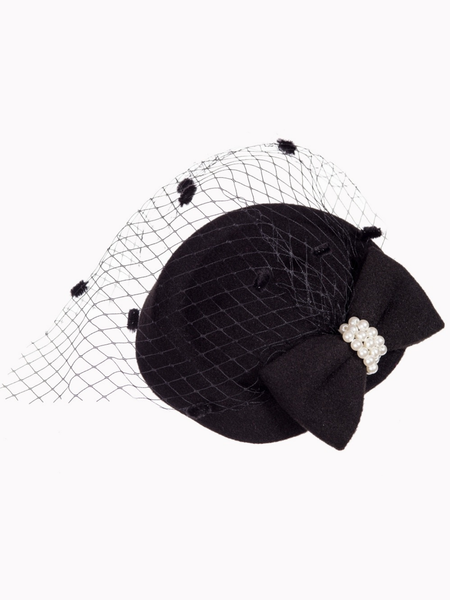 Judith Pillbox Hat - Black