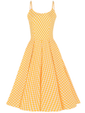 Priscilla Midi - Yellow Gingham