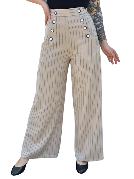 Caspian Swing Trousers - Beige