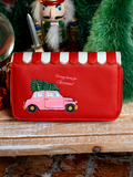 No.25 Mistletoe Lane Zip Around Wallet