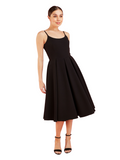 Priscilla Stretch Midi - Black