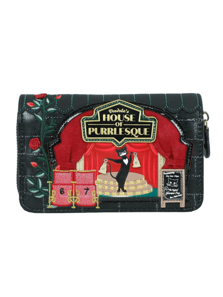 Purrlesque Club Zip Around Wallet