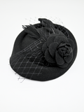 Pippa Pillbox Hat - Black