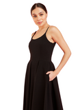 Priscilla Stretch Midi - Black