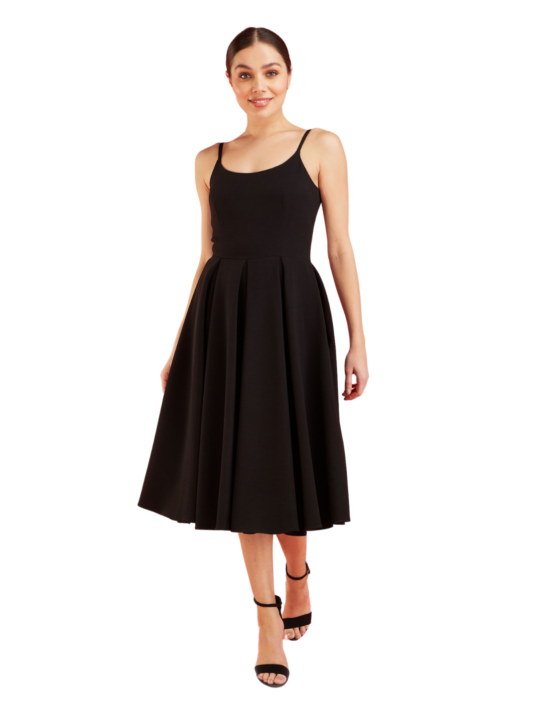 Priscilla Stretch Midi - Black