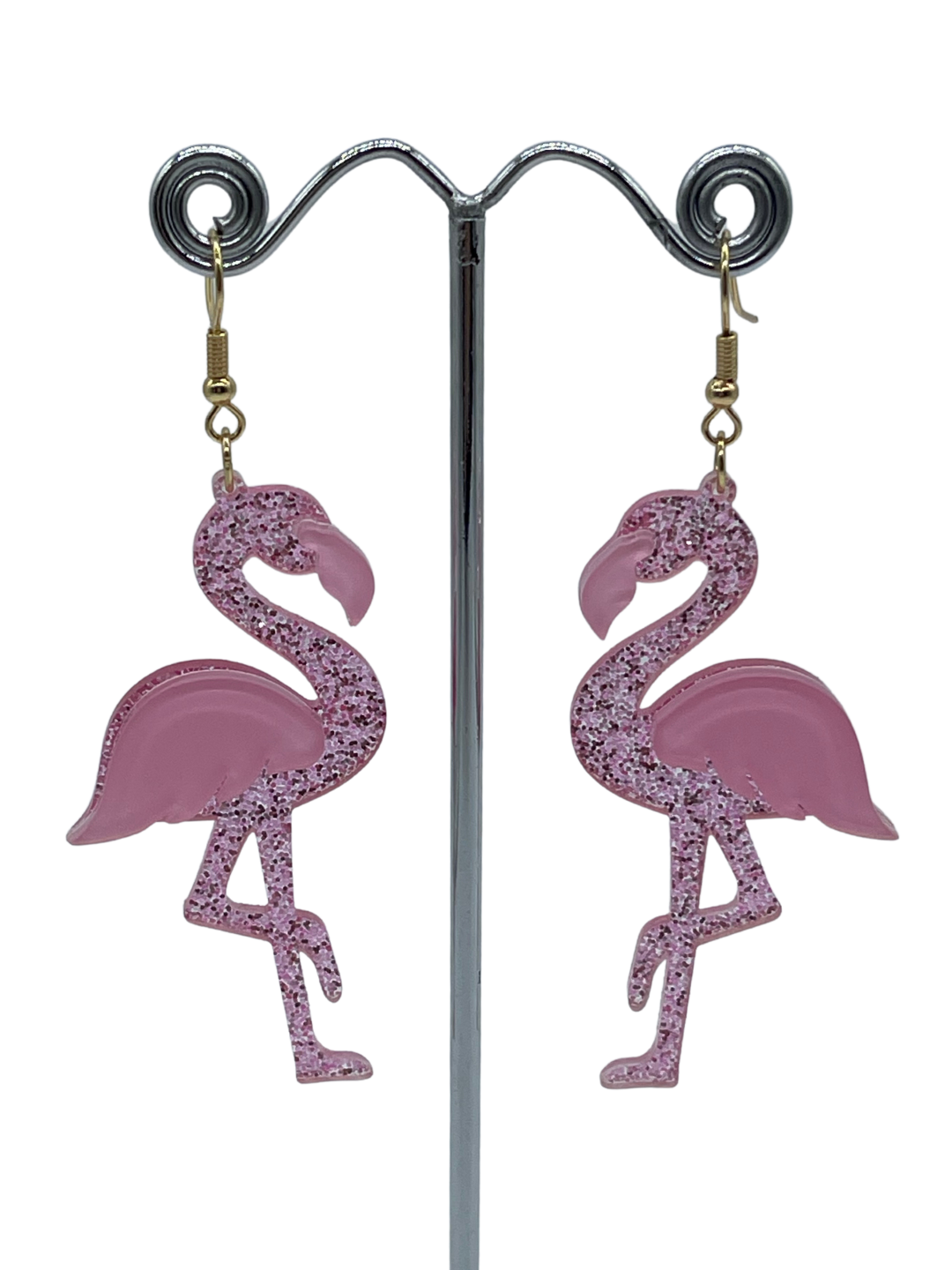 Pink Flamingo Drop Earrings