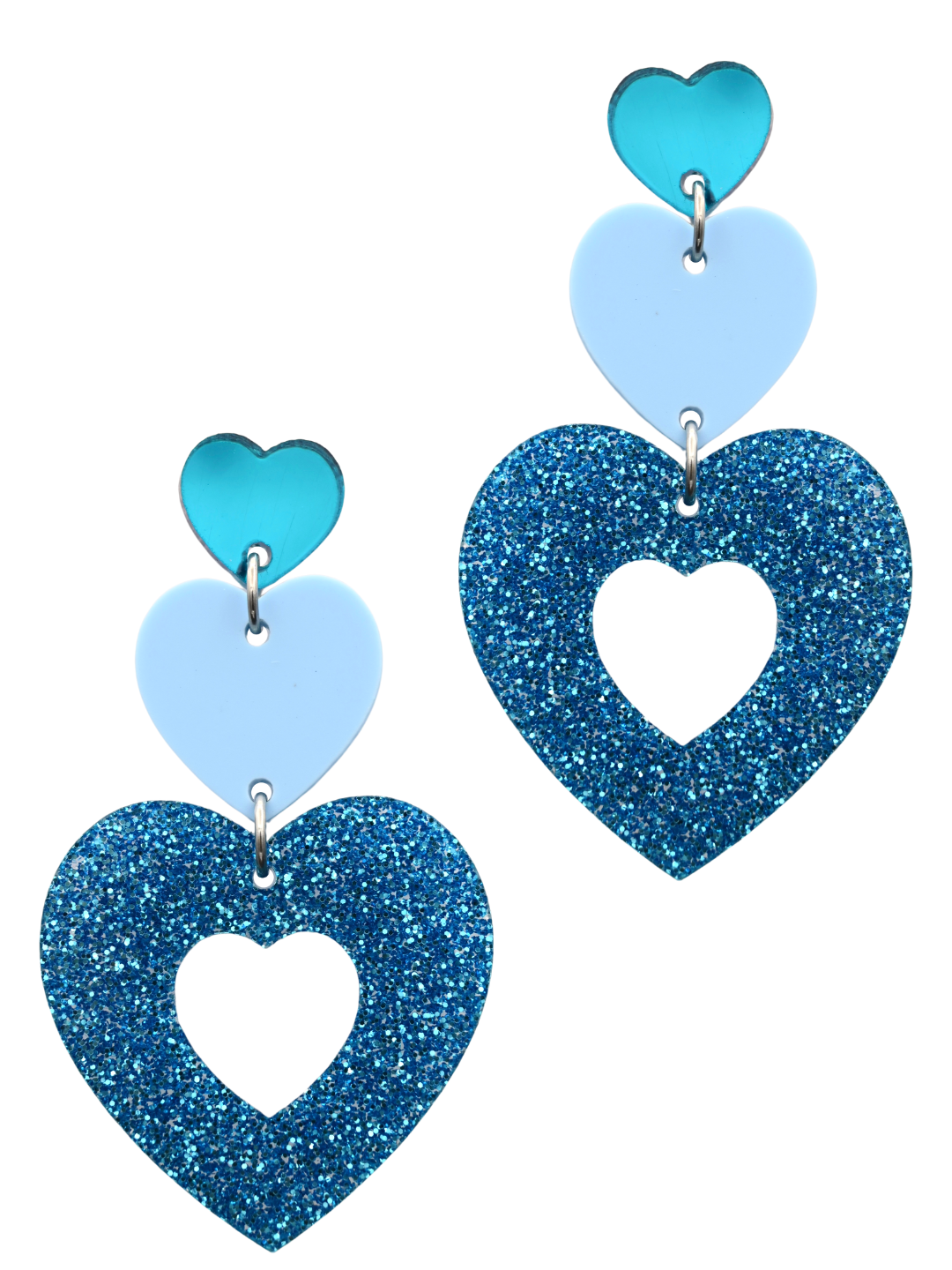 Beauty Queen Drop Earrings - Blue