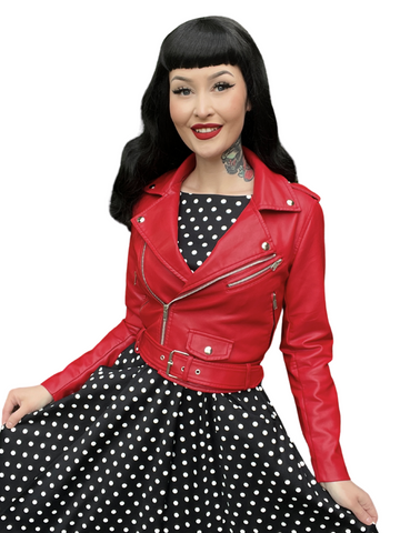 Biker Jacket - Red