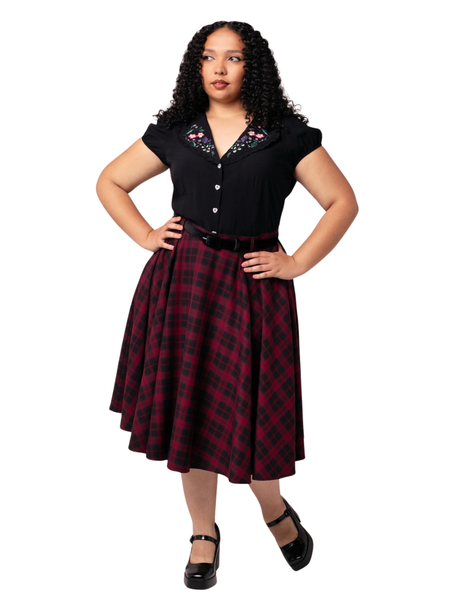 Carmina Skirt - Burgundy