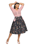 Dakota Swing Skirt - Hollyhocks Hooray