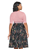 Dakota Swing Skirt - Hollyhocks Hooray