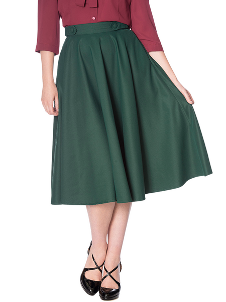 Di Di Swing Skirt - Forest Green