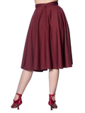 Di Di Swing Skirt - Burgundy