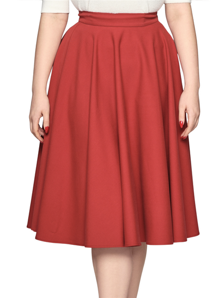 Milla Swing Skirt - Red
