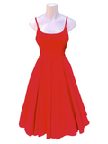 Priscilla Stretch Midi - Red