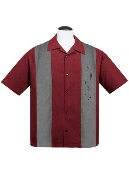 Mid Century Marvel Shirt - Burgundy