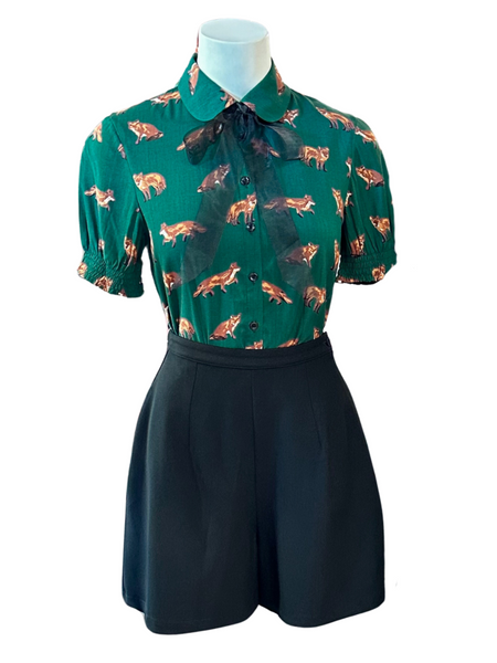 Vixey Blouse - Dark Green