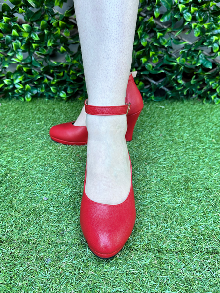 Neo Platform Heels - Red