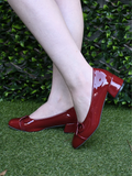 Patience Block Heel - Burgundy