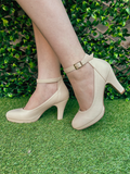 Neo Platform Heels - Pearl