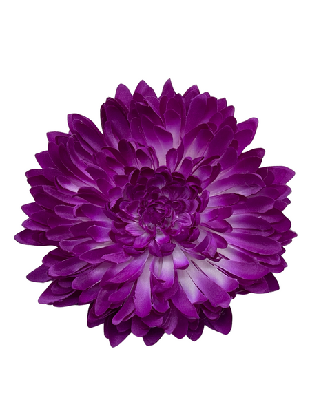 Large Chrysanthemum Hair Flower - Purple