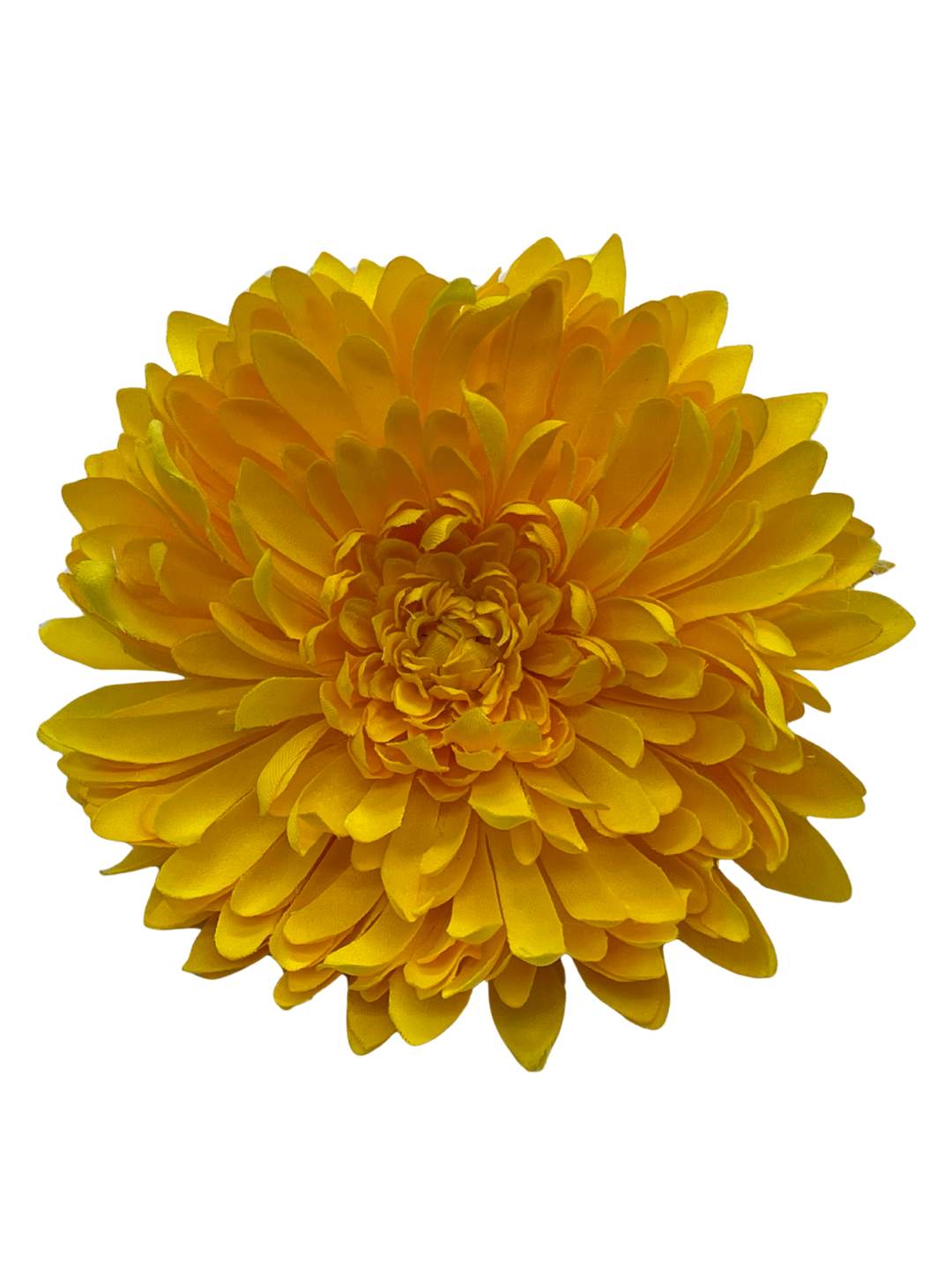 Large Chrysanthemum Hair Flower - Yellow