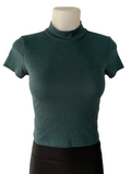 Emmi Cropped Tee - Forest