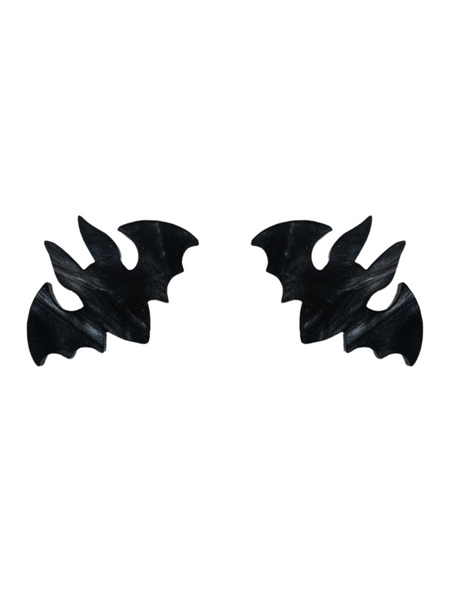Bat Studs - Black Marble