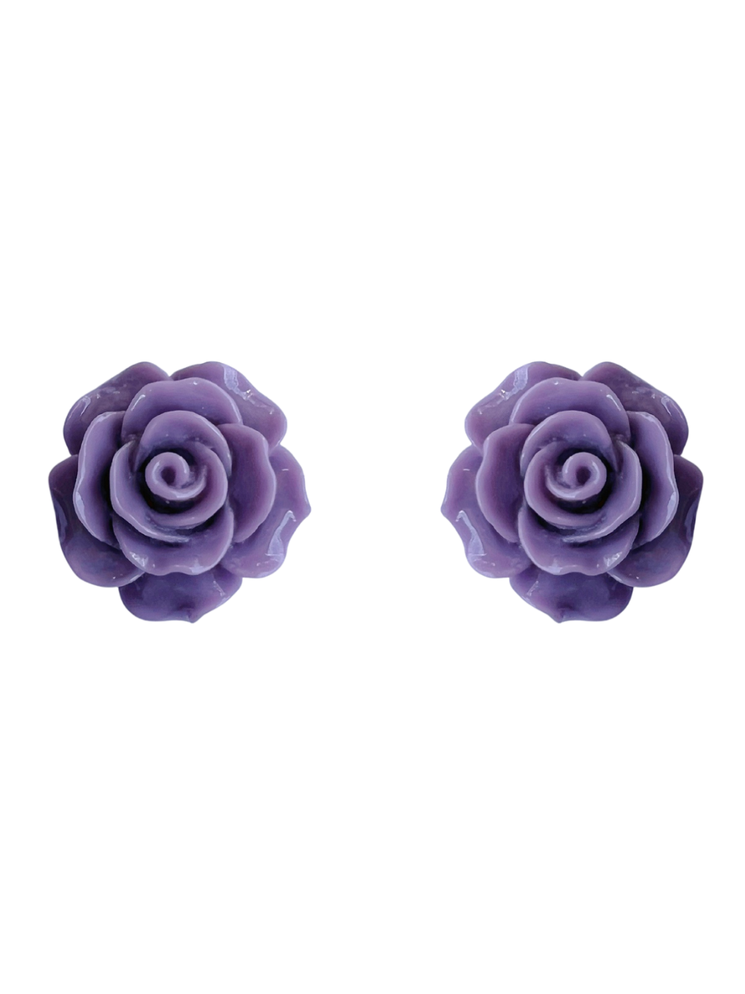 Rose Studs - Purple