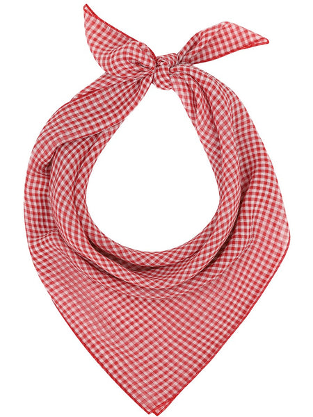 Zoe Scarf - Red Gingham